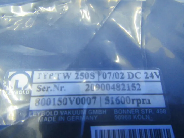 en_ライボルト TW250S en_ターボ分子ポンプ Detail Image - ASKINDEX Korea