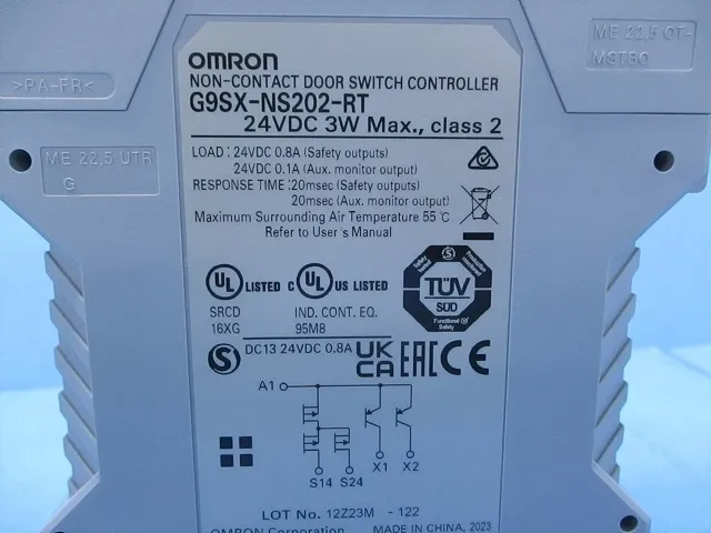 오므론 G9SX-NS202-RT DC24 비접촉식 도어 스위치 컨트롤러 상세 이미지 - ASKINDEX 코리아