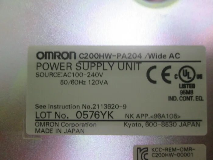 오므론 C200HW-PA204/Wide AC PLC(전원 유닛) 상세 이미지 - ASKINDEX 코리아