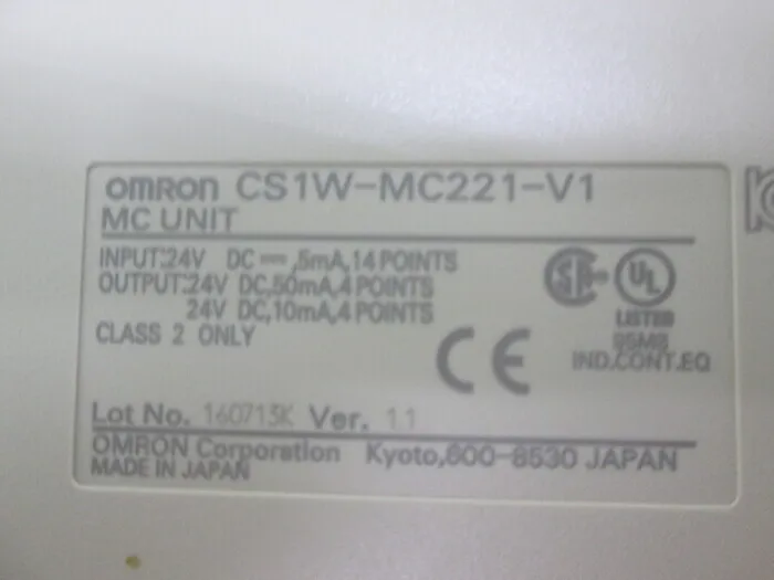 Omron CS1W-MC221-V1 PLC (Motion Control Unit) Detail Image - ASKINDEX Korea