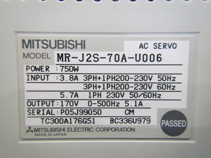 ko_三菱電機 MR-J2S-70A-U006 ko_ACサーボドライバー 상세 이미지 - ASKINDEX 코리아