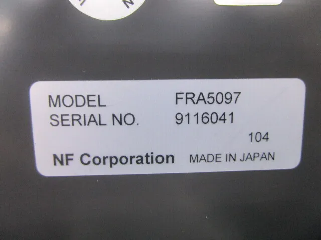ko_NF回路設計ブロック FRA5097 ko_周波数特性分析器 상세 이미지 - ASKINDEX 코리아
