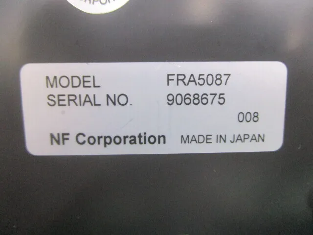 ko_NF回路設計ブロック FRA5087 ko_周波数特性分析器 상세 이미지 - ASKINDEX 코리아