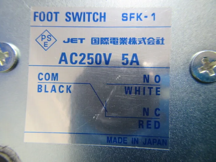 ko_国際電業 SFK-1 ko_フットスイッチ 상세 이미지 - ASKINDEX 코리아