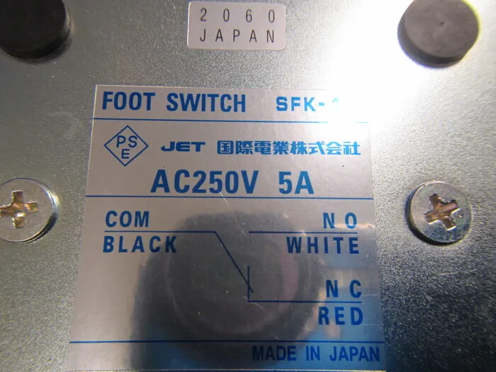 en_国際電業 SFK-1 en_フットスイッチ Detail Image - ASKINDEX Korea