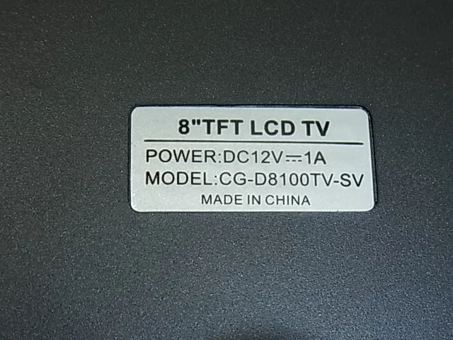 Castrade CG-D8100TV-SV LCD panel (8 inches) Detail Image - ASKINDEX Korea
