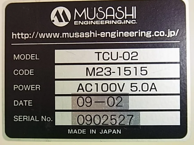 Musashi Engineering TCU-02 Dispenser temperature controller Detail Image - ASKINDEX Korea