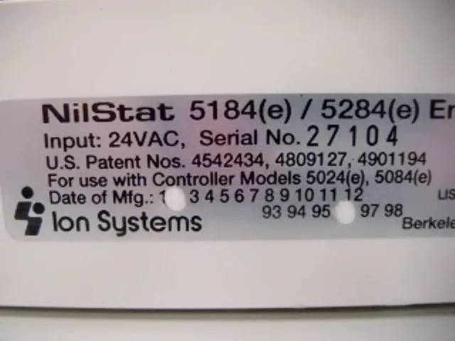 Ion Systems 5184e Ionizer (needle type, 2 locations/discharge section) Detail Image - ASKINDEX Korea