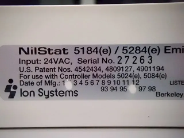 Ion Systems 5184e Ionizer (needle type, 2 locations/discharge section) Detail Image - ASKINDEX Korea