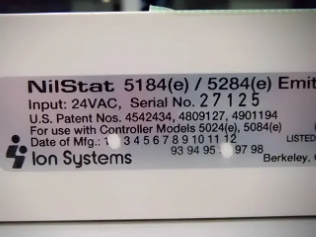 Ion Systems 5184e Ionizer (needle type, 2 locations/discharge section) Detail Image - ASKINDEX Korea