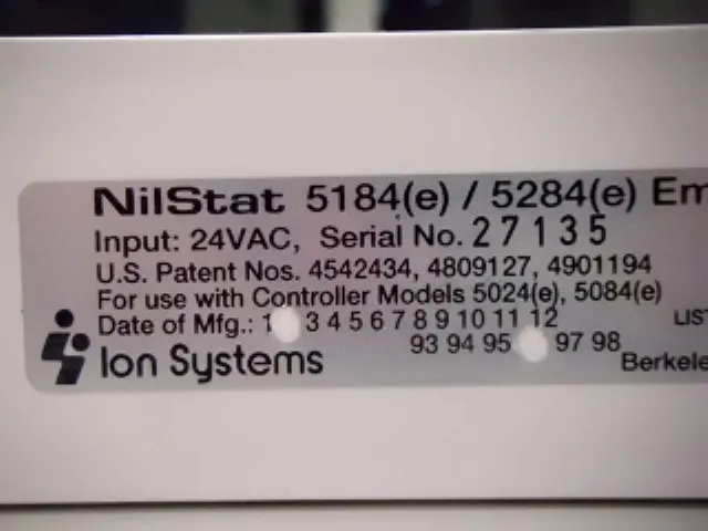 Ion Systems 5184e Ionizer (needle type, 2 locations/discharge section) Detail Image - ASKINDEX Korea