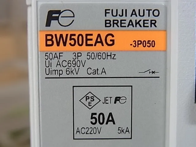 Fuji Electric EW50EAG-3P050 Breaker (earth leakage) Detail Image - ASKINDEX Korea