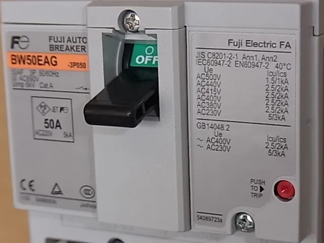 Fuji Electric EW50EAG-3P050 Breaker (earth leakage) Detail Image - ASKINDEX Korea