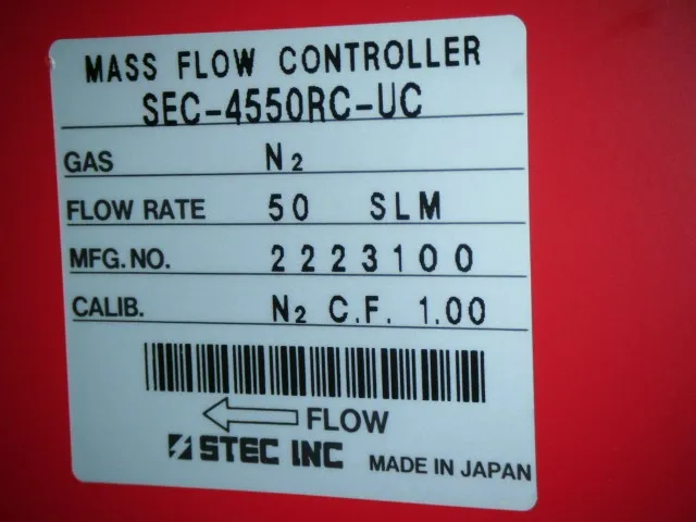 Estec SEC-4550RC-UC Mass Flow Controller Detail Image - ASKINDEX Korea