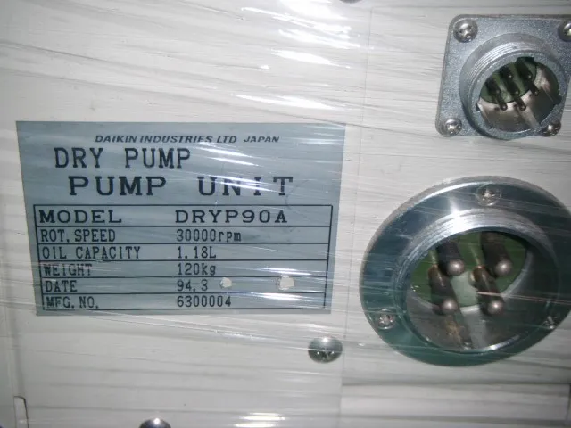 Daikin DRYP 90A Dry Pump Unit Detail Image - ASKINDEX Korea