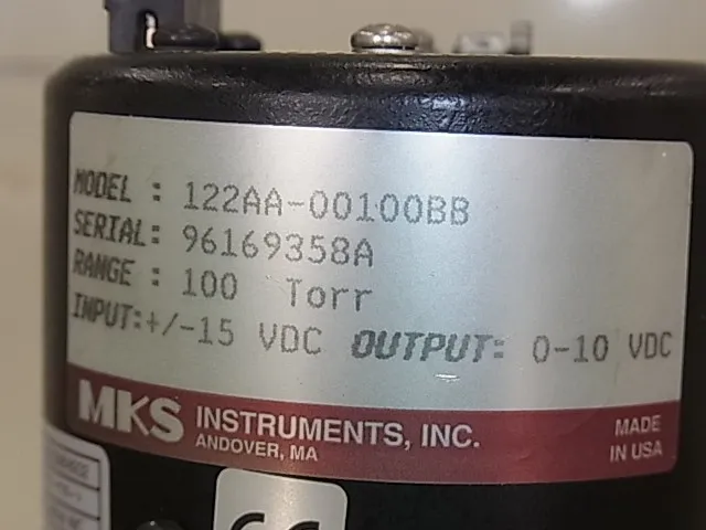 MKS 122AA-00100BB 진공 게이지 상세 이미지 - ASKINDEX 코리아