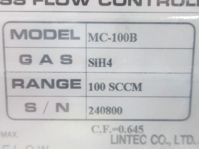 린텍 MC-100B 매스 플로우 컨트롤러 상세 이미지 - ASKINDEX 코리아