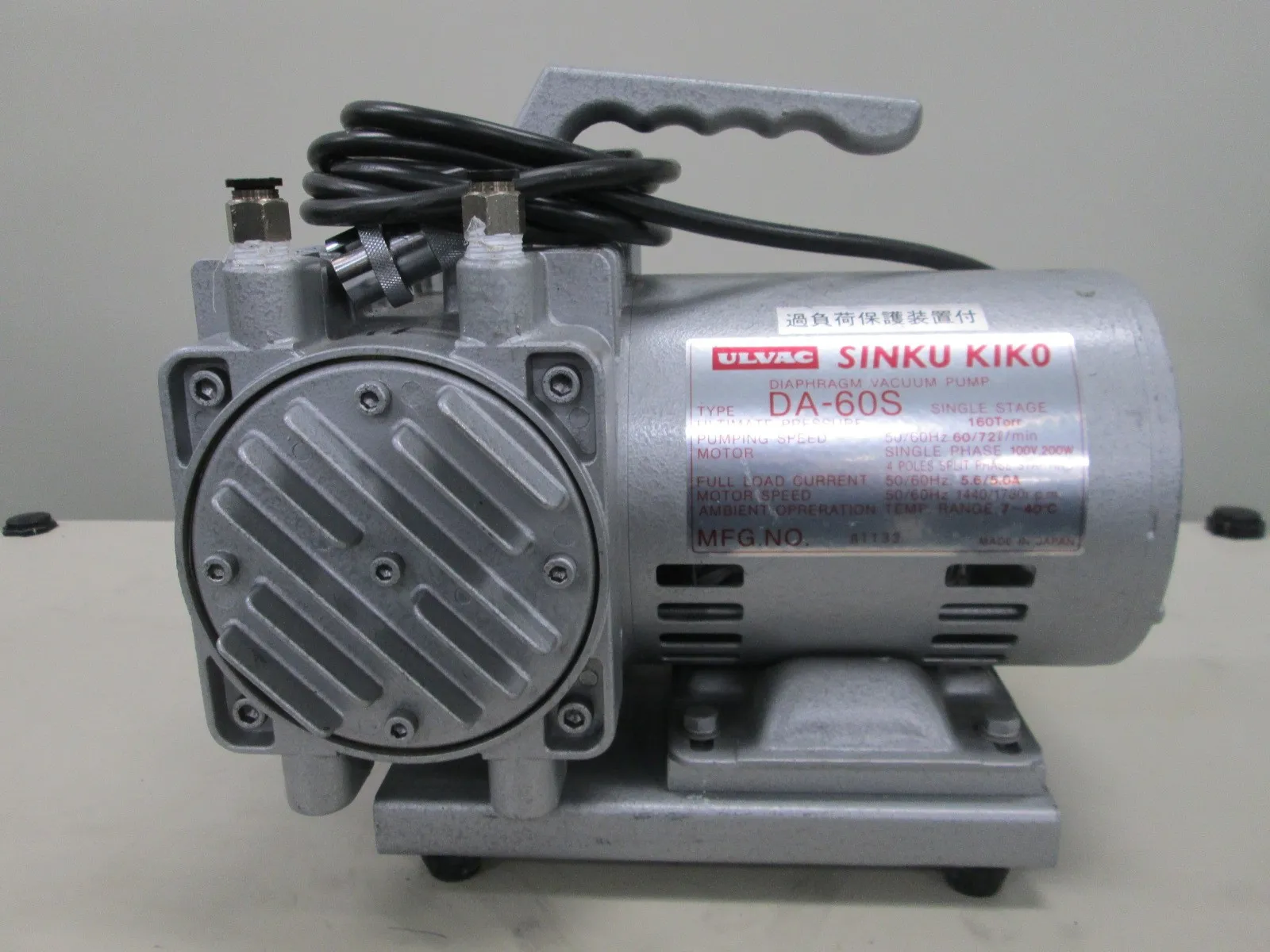 ULVAC DA-60S diaphragm pump Detail Image - ASKINDEX Korea